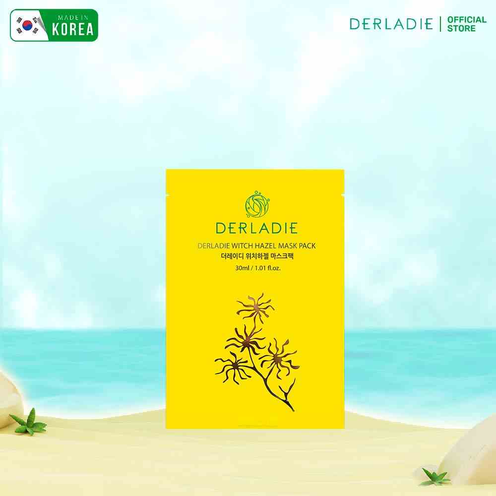 Mặt Nạ Derladie Witch Hazel Mask Pack Giảm Mụn, Dưỡng Sáng Da 30ml