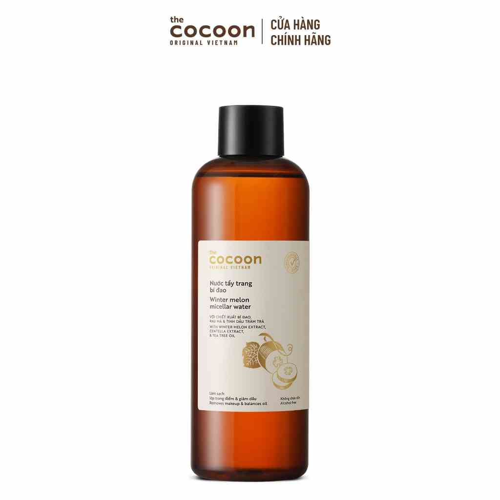 Bigsize - Nước tẩy trang bí đao Cocoon tẩy sạch makeup & giảm dầu 500ml