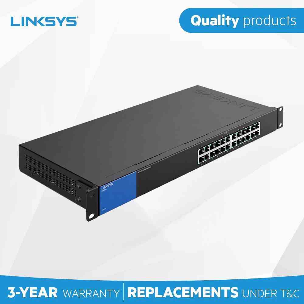 [Mã ICBFRI300 giảm 10% đơn 249K] Switch LINKSYS LGS124 24-Port Gigabit