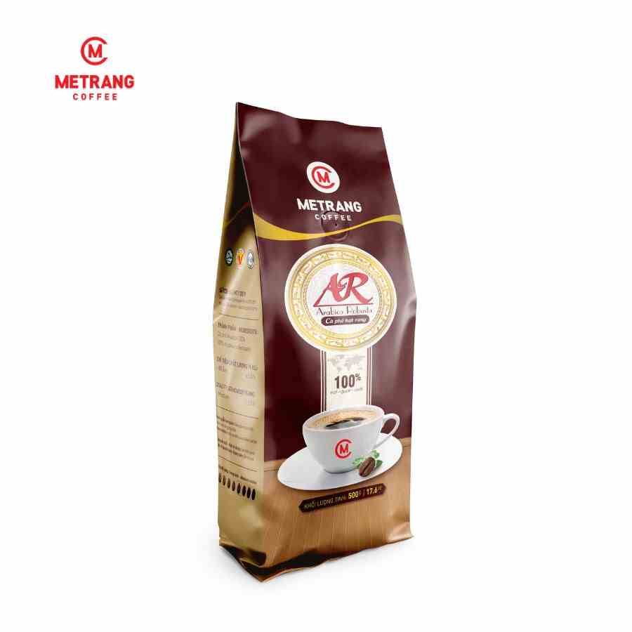 [Mã BMLTB35 giảm đến 35K đơn 99K] Cà phê Mê Trang Arabica Robusta (AR) - túi hạt rang 500g