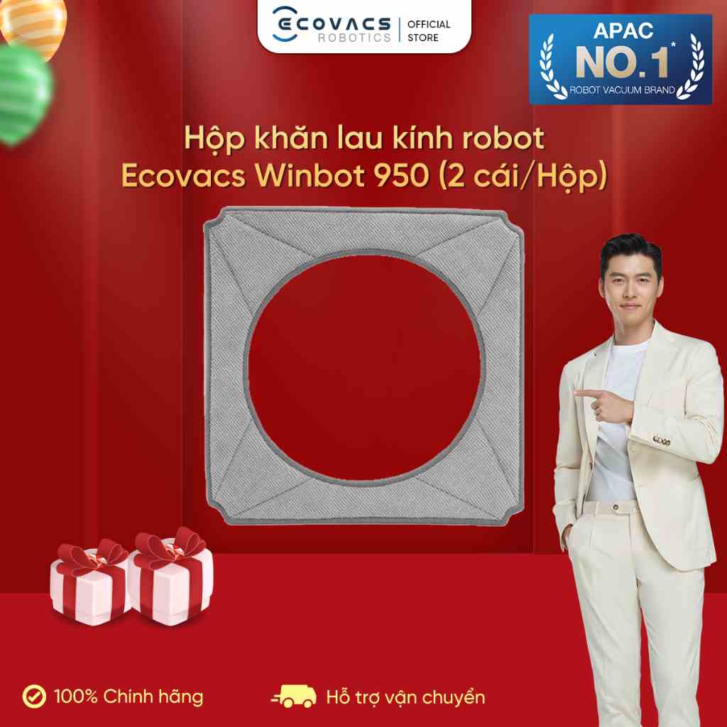 Hộp khăn lau kính robot Ecovacs Winbot 950 (2 cái/Hộp)