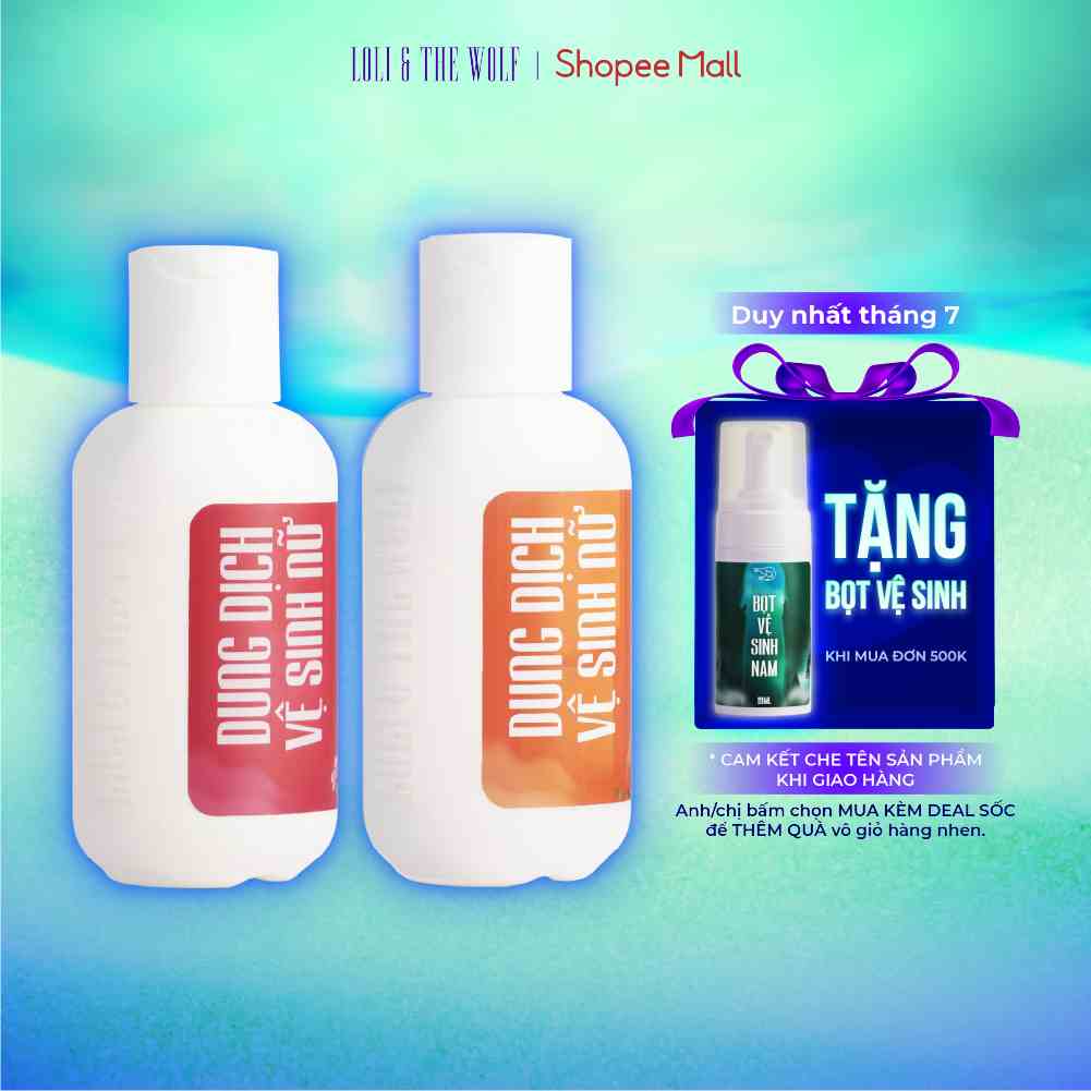 Dung Dịch Vệ Sinh Phụ Nữ Loli And The Wolf Hương Hoa Cỏ Và Trái Cây Dịu Nhẹ, Lành Tính Chai 100ml