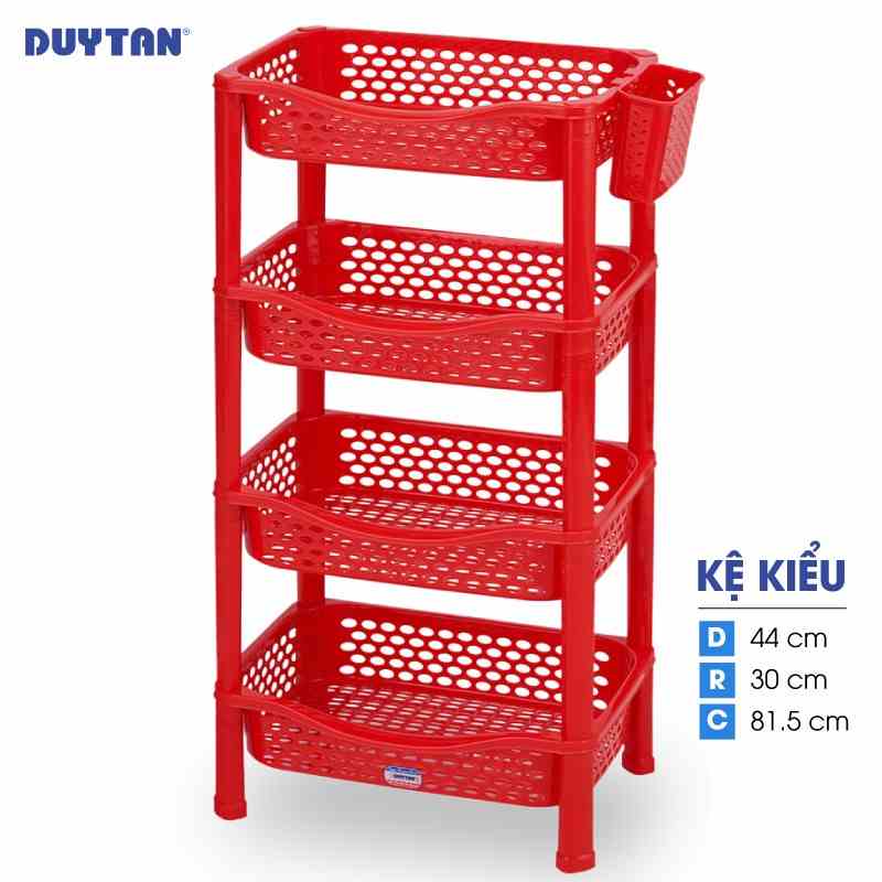 [Mã BMLTA35 giảm đến 35K đơn 99K] Kệ kiểu nhựa DUY TÂN 4 ngăn (44 x 30 x 81.5 cm) - 37363