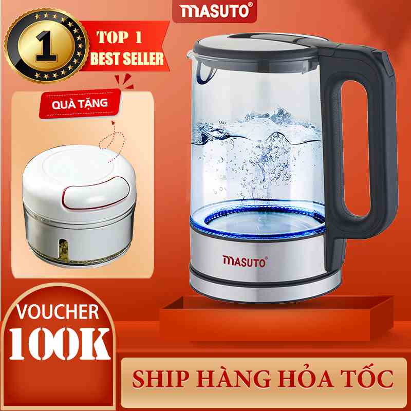 Ấm Siêu Tốc thủy tinh cường lực cao cấp Masuto MS-Citizen18 dung tích 1,8L