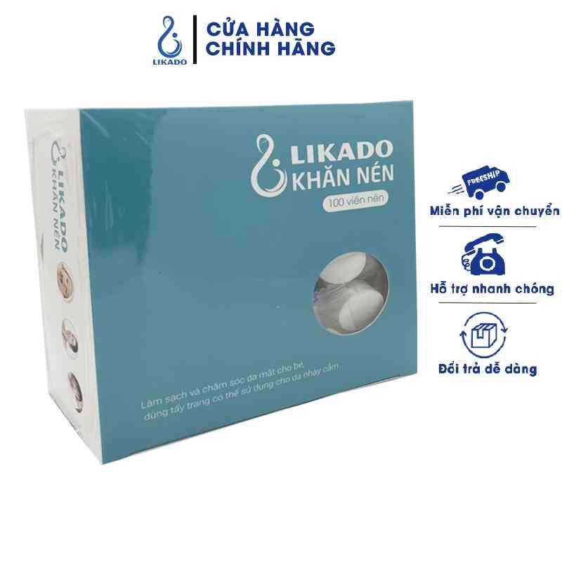 Khăn Nén Du Lịch LIKADO dạng viên kẹo(100v)