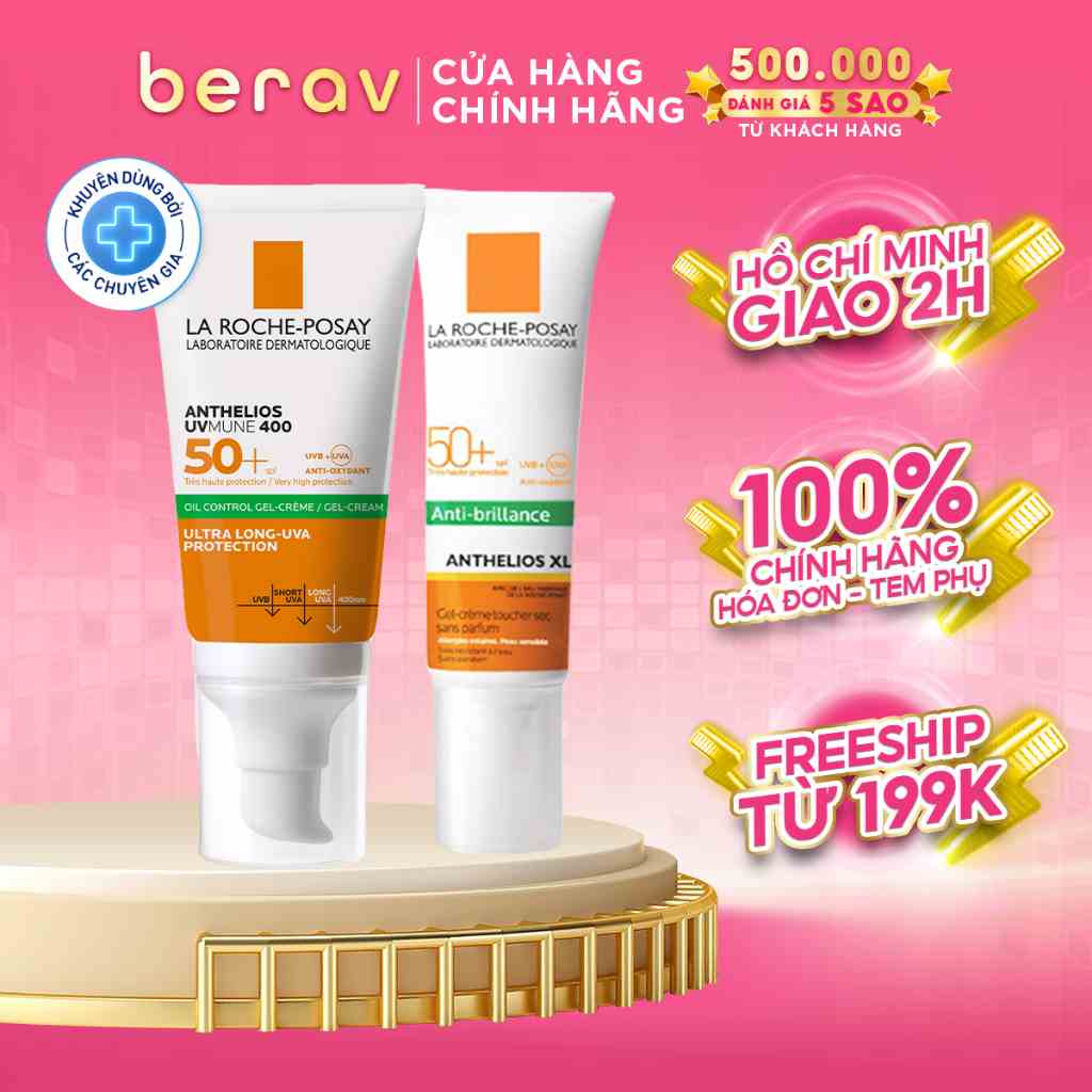 Kem chống nắng kiềm dầu cho da dầu mụn La Roche Posay Dry Touch Anthelios XL UVB UVA SPF 50+ (15/ 50ml)