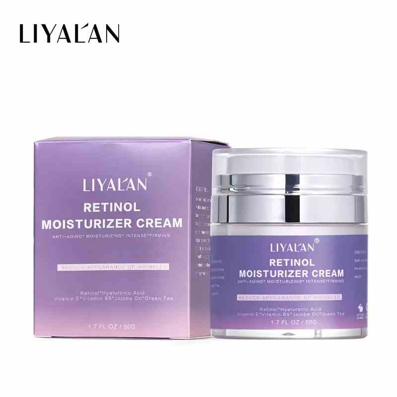 Kem Dưỡng Ẩm LIYALAN 50g Từ Retinol Hữu Cơ Tự Nhiên Chống Lão Hóa Cho Làn Da Phụ Nữ