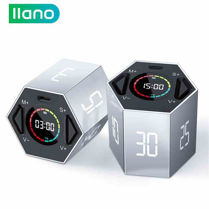 Đồng hồ đếm giờ LLANO TickTIme kỹ thuật số có đèn LED tiện lợi