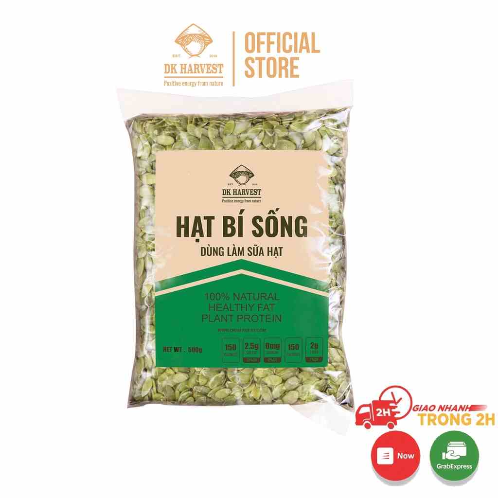 Hạt Bí Sống - Từ Mùa Mới Nhất - Dùng Làm Sữa DK Harvest Nhập Khẩu Ấn Độ - tác dụng giảm cân, nấu sữa