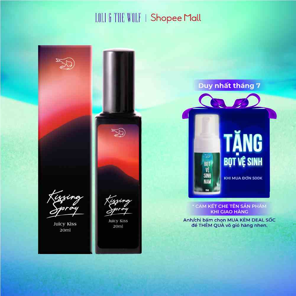 Xịt Thơm Miệng Kissing Spray Loli And The Wolf Hương Juicy Kiss Vị Đào 20ml