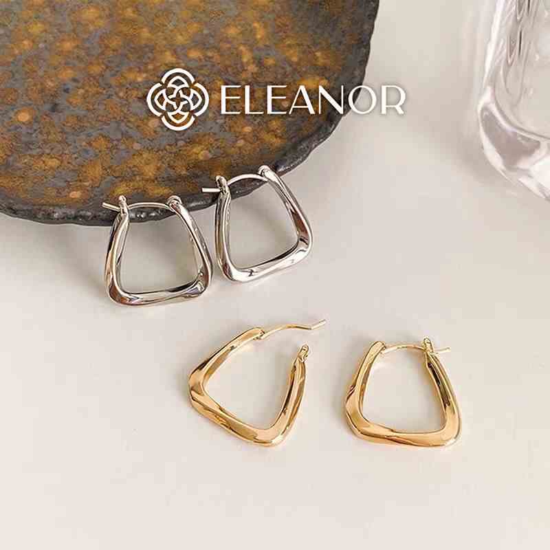 Bông tai nữ chuôi bạc 925 Eleanor Accessories kiểu nữ tính thanh lịch basic hình học phụ kiện trang sức 4844