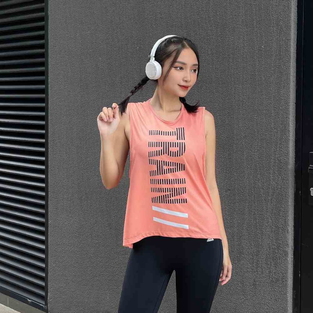 Áo tank top tập gym yoga nữ Fitme Train chất thun thể thao form rộng thoáng khí ATTT