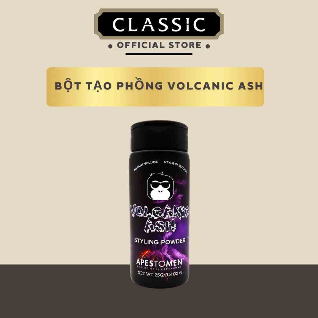 [Mã BMTTC60K giảm đến 60K đơn 50K] Bột Tạo Phồng Tóc Apestomen Volcanic Ash Styling Powder 25g