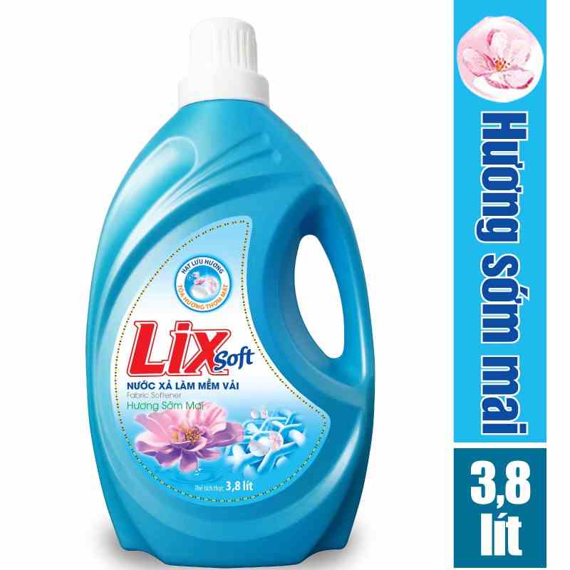 [Mã BMLTA35 giảm đến 35K đơn 99K] Nước xả vải LIX soft hương sớm mai 3.6 lít LSF36