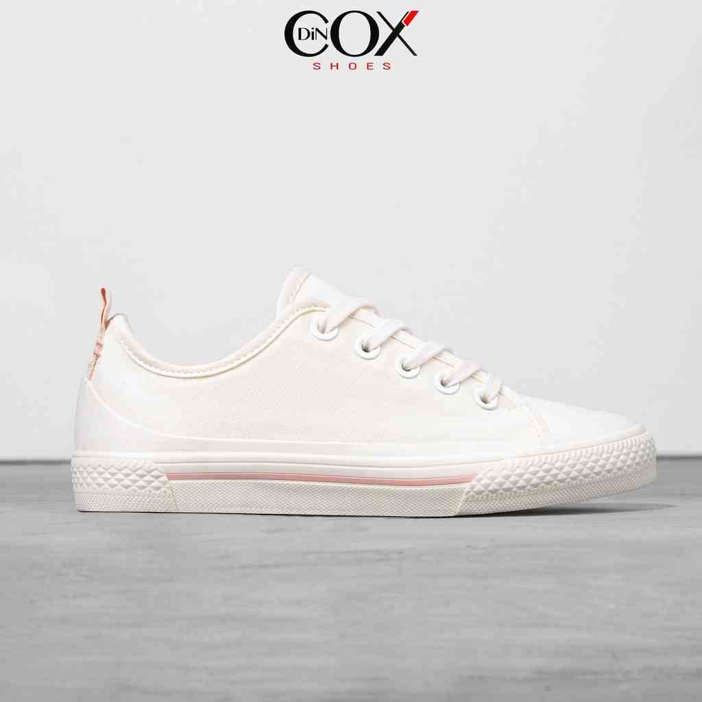 Giày Sneaker Vải Nữ DINCOX C20 Nữ Tính Sang Trọng Off/White