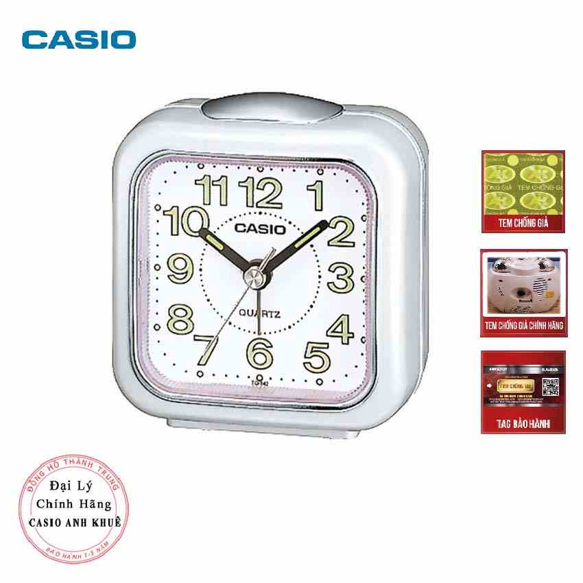 [Mã BMLTB200 giảm đến 100K đơn 499K] Đồng hồ để bàn Casio TQ-142-7DF có báo thức, dạ quang ( 7.7×7.2×4.9 cm )