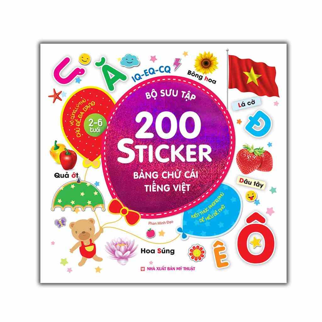 [Mã BMLTB35 giảm đến 35K đơn 99K] sách - Bộ sưu tập 200 sticker - Bảng chữ cái tiếng Việt