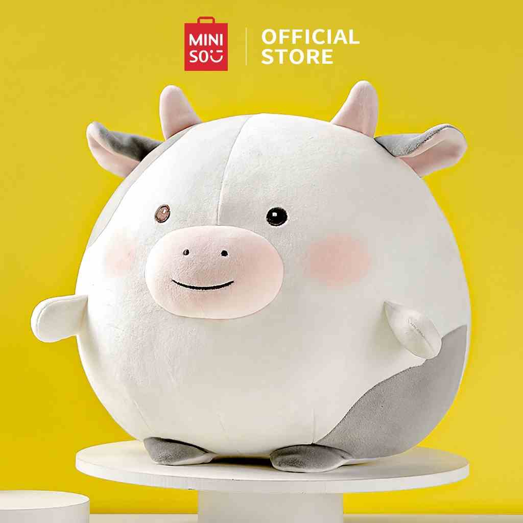 Gấu bông Bò chăm chỉ Miniso chất liệu cao cấp mềm mại êm ái