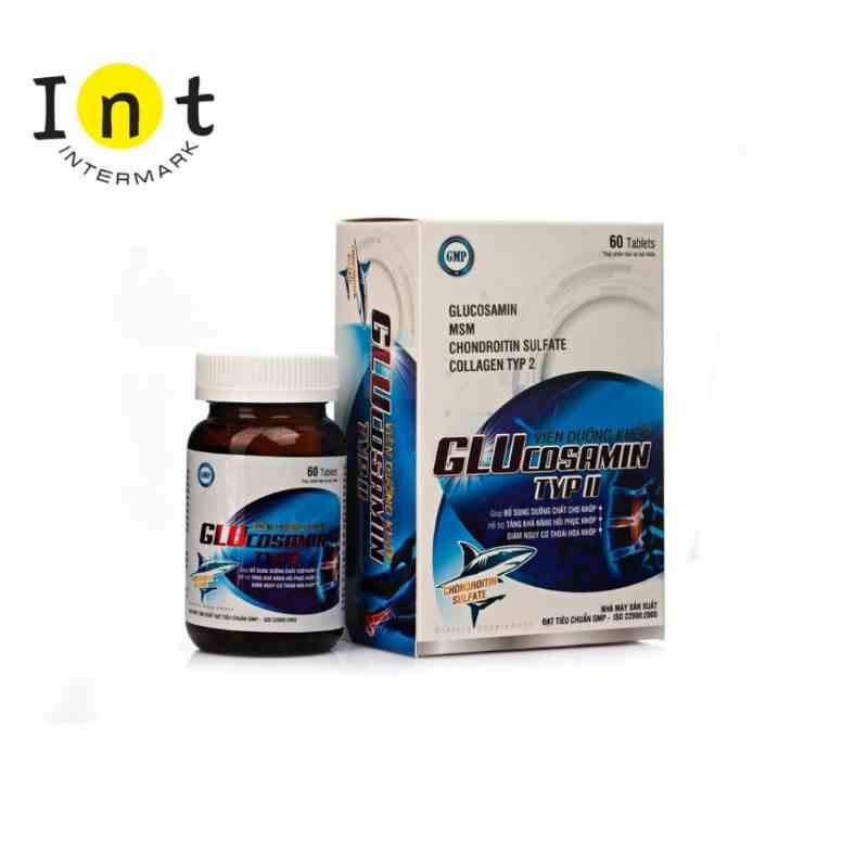 [Mã BMLTA35 giảm đến 35K đơn 99K] Hộp 60 Viên Dưỡng Khớp Glucosamin Typ II Hoàng Kim