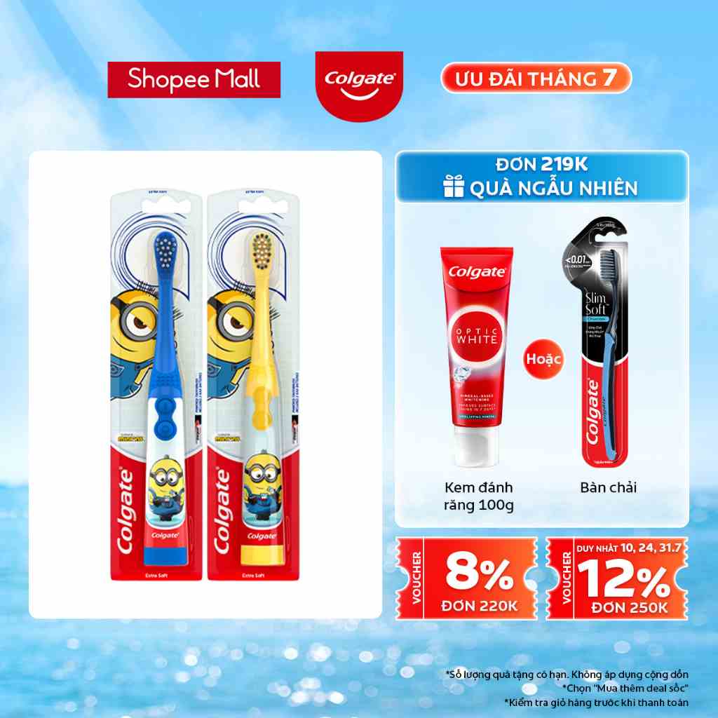 Bàn chải đánh răng điện Colgate Minion dành cho trẻ em