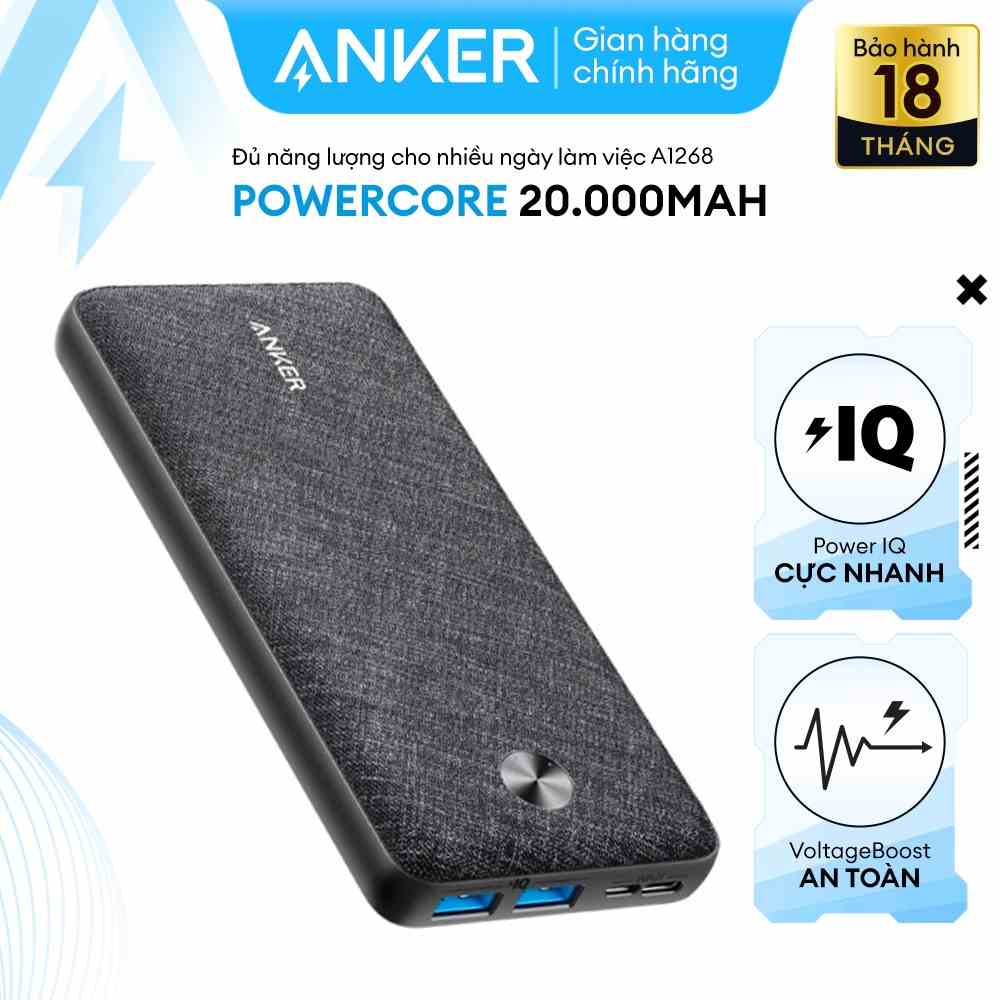 Pin sạc dự phòng ANKER PowerCore Metro Essential 20000 - A1268