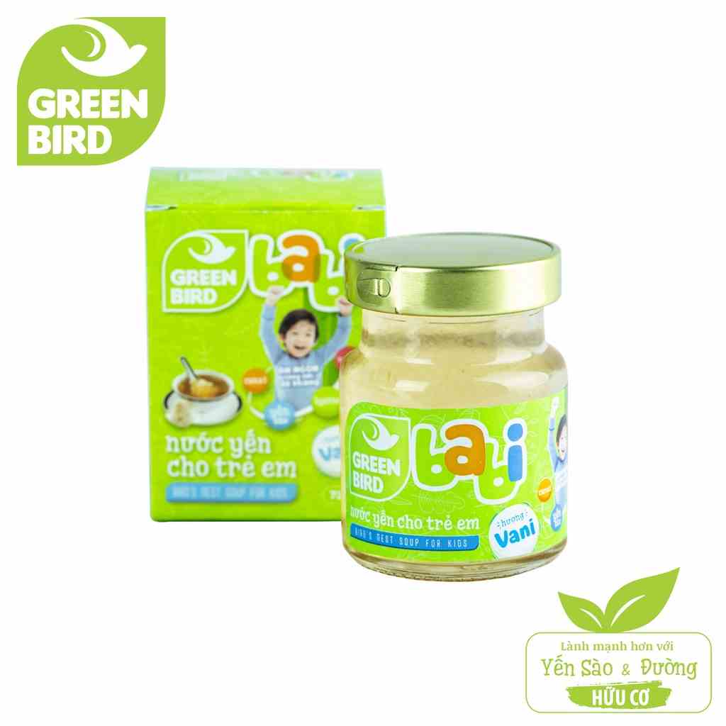 Nước Yến Cho Trẻ Em Green Bird Babi - GREEN BIRD - Hương Vani - Hũ Đơn (72g)