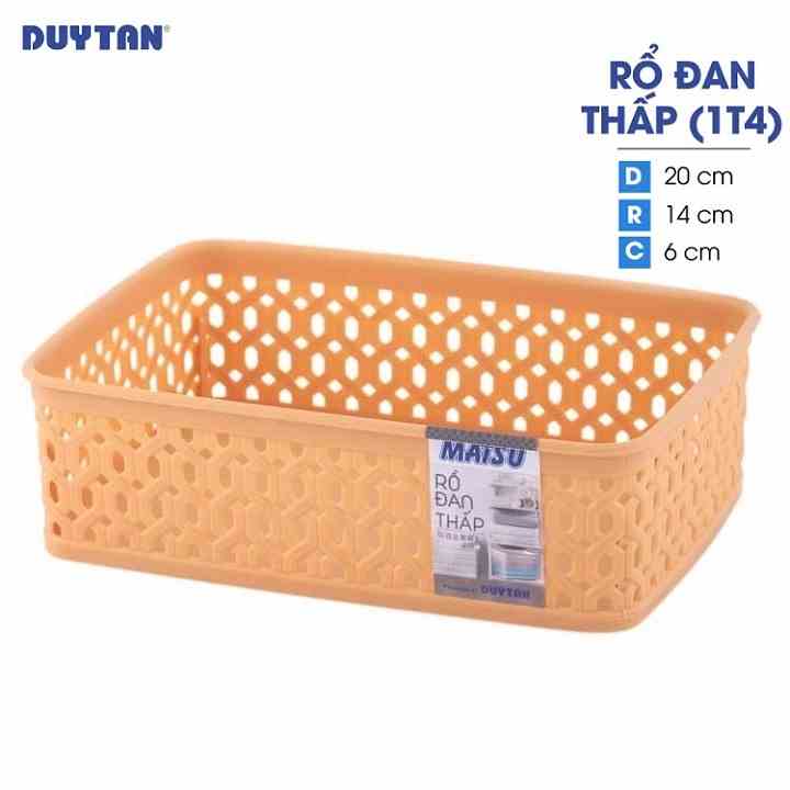 [Mã BMLTB35 giảm đến 35K đơn 99K] Rổ đan thấp nhựa DUY TÂN Matsu 1T4 (20 x 14 x 6 cm) - 12064