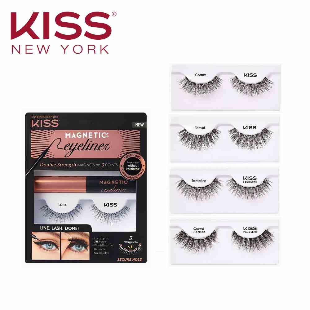 [Mã BMLTB200 giảm đến 100K đơn 499K] Mi Giả Nam Châm Kiss New York Magnetic Eyeliner & Lash Kit