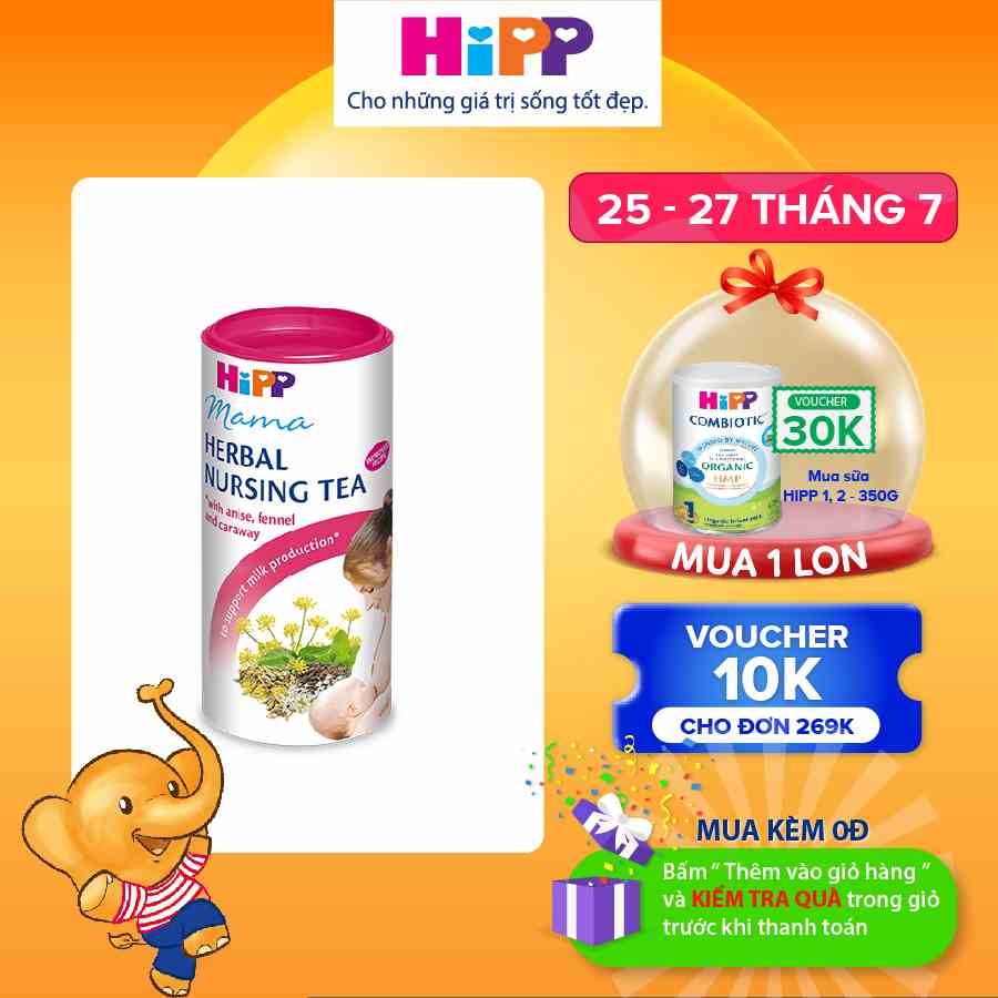 Trà cốm lợi sữa HiPP dành cho phụ nữ cho con bú 200g