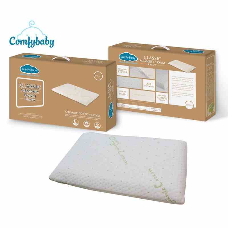 Gối cao su non cho bé - chống ngạt vỏ sợi tre Bamboo kháng khuẩn tự nhiên, thấm hút mồ hôi tốt Comfybaby-hàng chính hãng