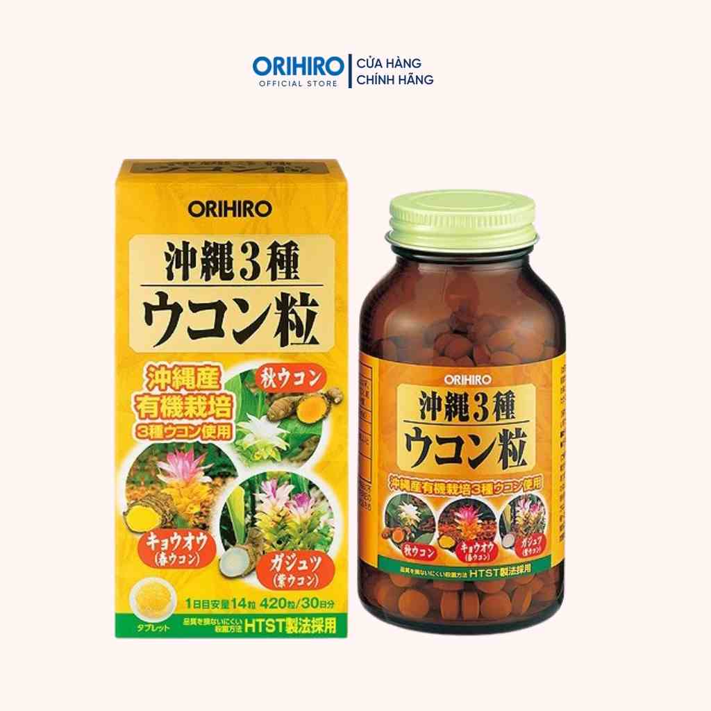 Viên uống nghệ 3 mùa Okinawa Orihiro 420 viên