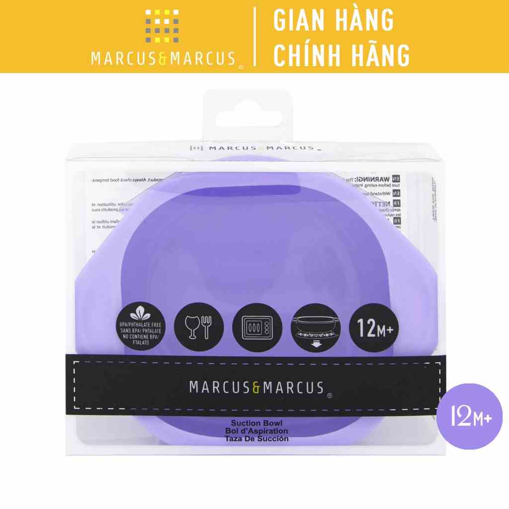 Bát ăn dặm silicon có đế hút chân không chống đổ cho bé Marcus & Marcus, từ 12 tháng - Willo