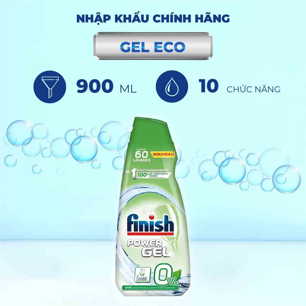 Gel rửa bát Finish Eco 0% 900ml