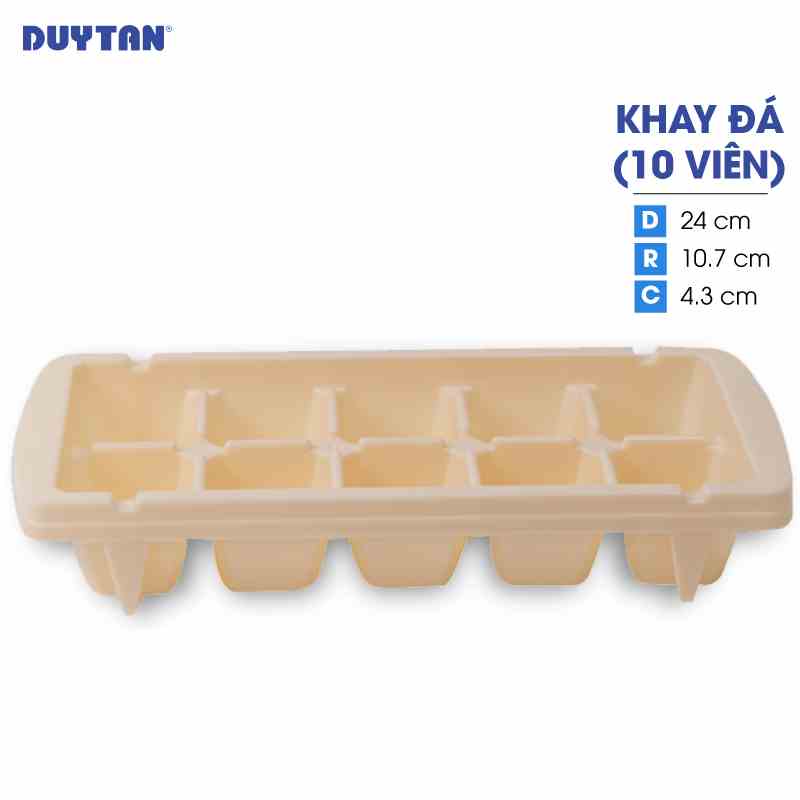 [Mã BMLTA35 giảm đến 35K đơn 99K] Khay đá 10 viên nhựa DUY TÂN (24 x 10.7 x 4.3 cm) - 12996