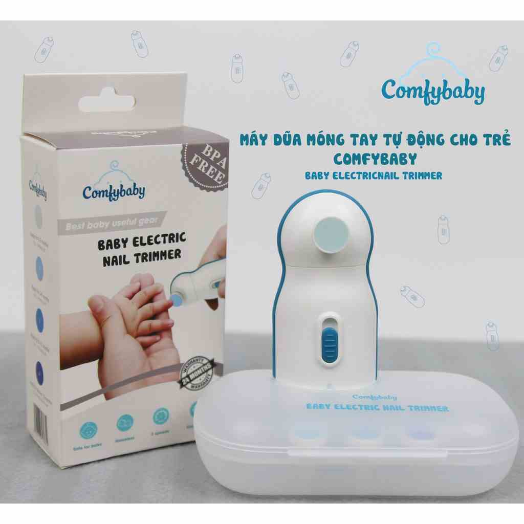 [Mã BMLTA35 giảm đến 35K đơn 99K] Máy dũa, mài, cắt móng tay cho bé Comfybaby CF-006-ME4450 chạy pin an toàn