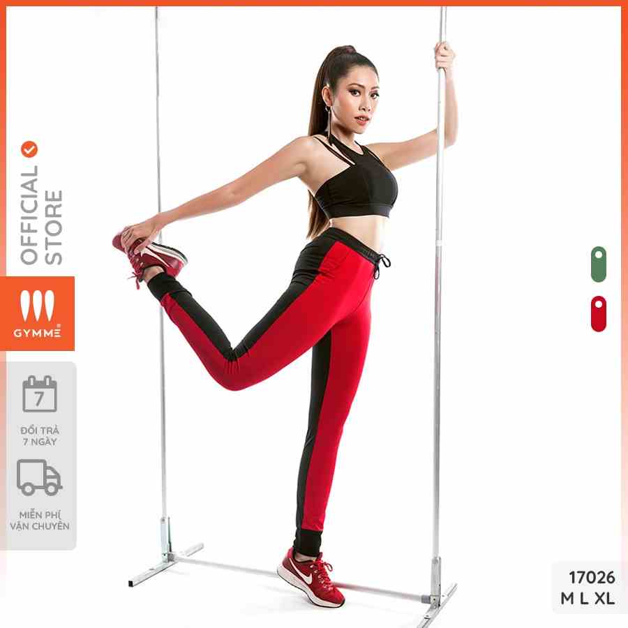 [Mã BMLTB35 giảm đến 35K đơn 99K] Quần tập gym yoga nữ dáng jogger thể thao phối màu gymme -  17026