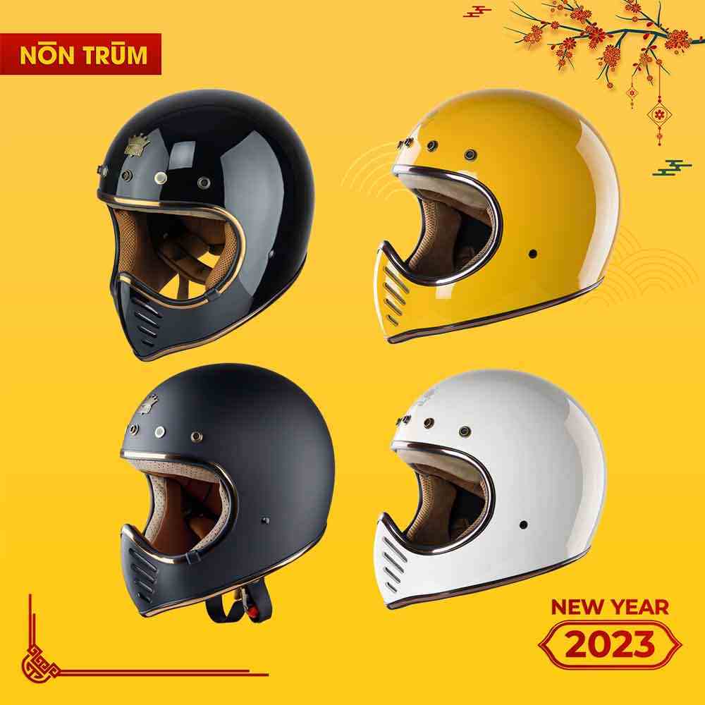 [Mã BMTTC60K giảm đến 60K đơn 50K] [Nón Trùm] Mũ bảo hiểm fullface Royal H1 size L và XL, bảo hành 12 tháng