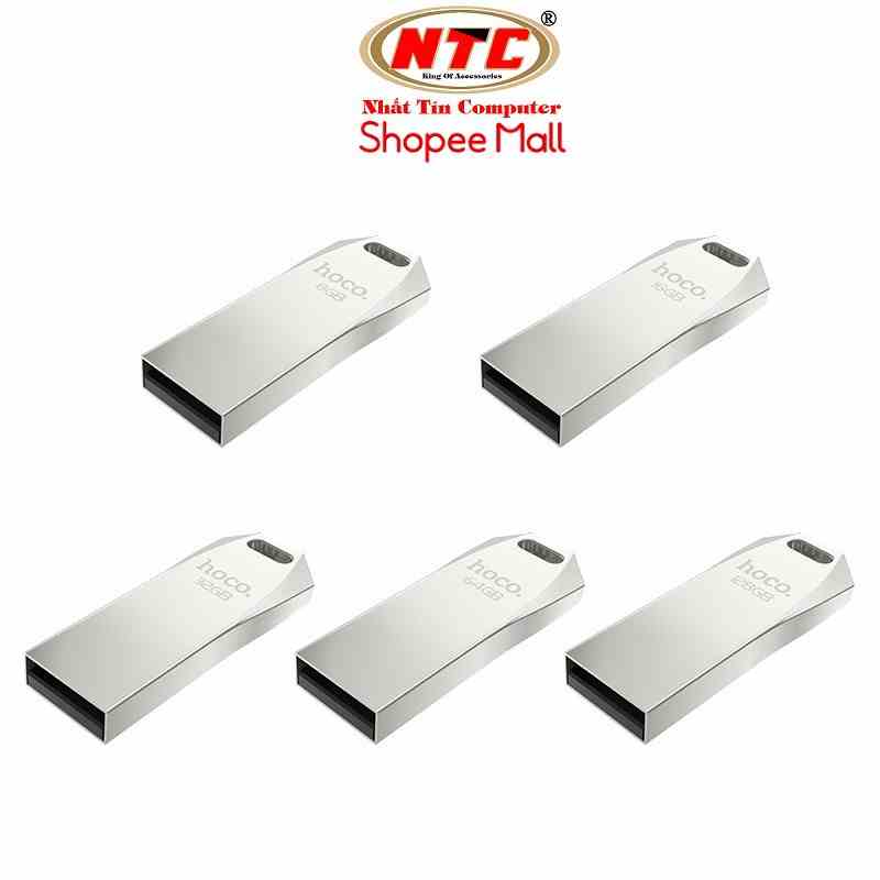 USB 2.0 HOCO UD4 Intelligent 16GB / 32GB / 64GB / 128GB - Vỏ kim loại cực đẹp (Bạc) - Hãng phân phối chính thức