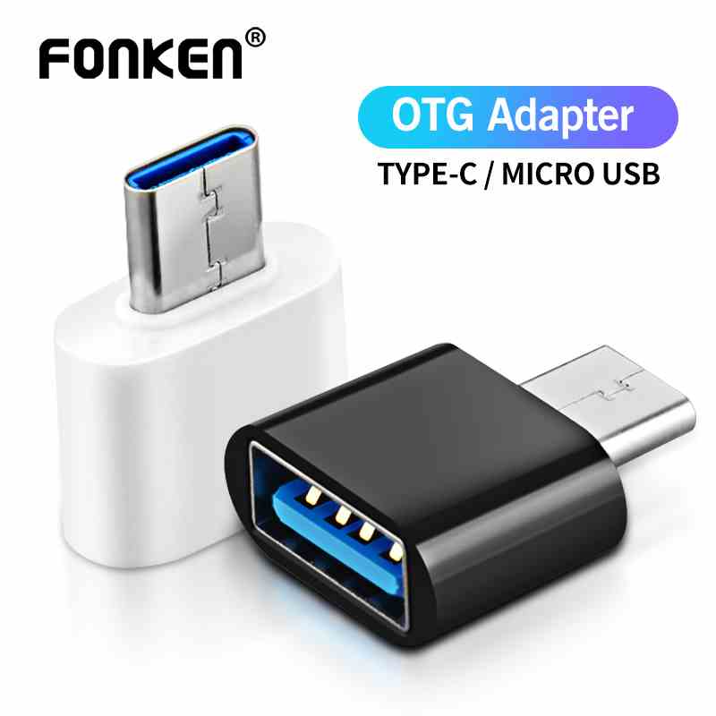 Đầu Chuyển Đổi OTG Fonken Sang Type C/Micro USB Cho Tablet / Laptop / Điện Thoại Android / Notebook