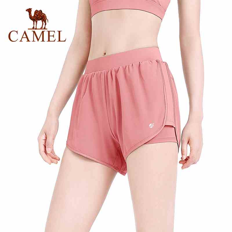 Quần short CAMEL mỏng thời trang mùa hè thoáng khí cho tập yoga/tập thể thao/chạy bộ