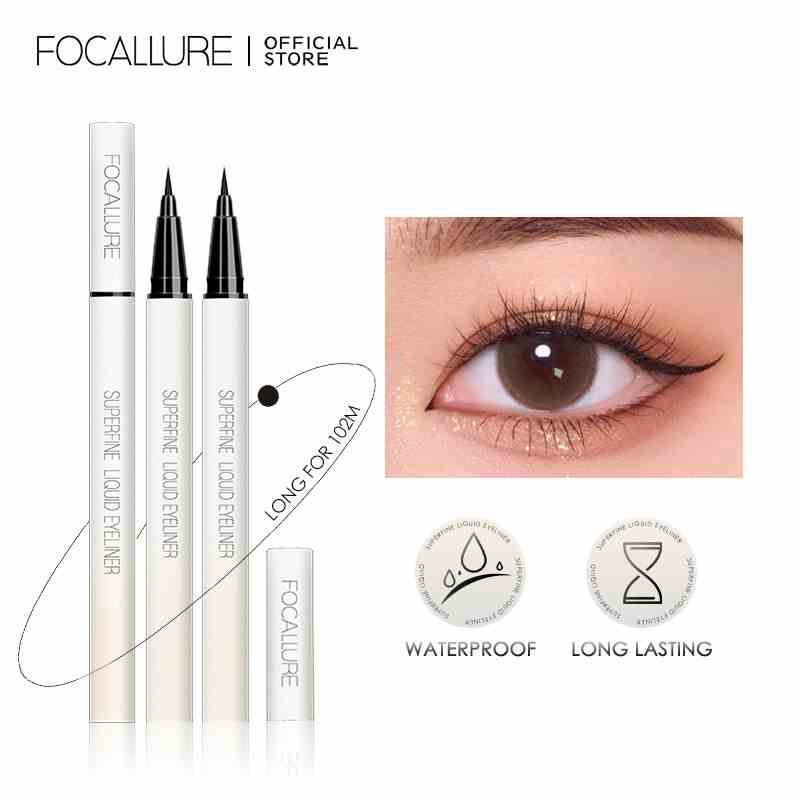 Bút kẻ mắt FOCALLURE dạng lỏng chống thấm nước nhanh khô 0.6g