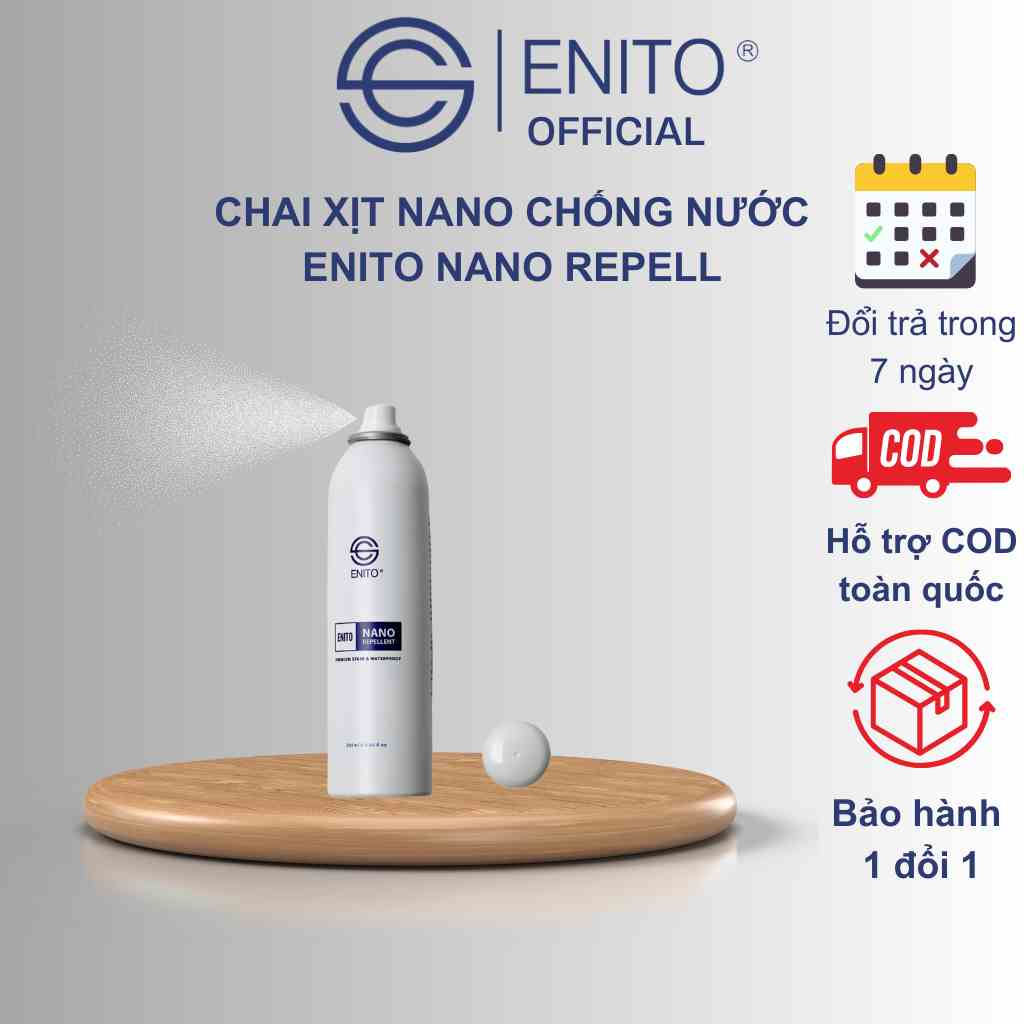 Bình Xịt Nano Enito Nano Repellen - Chống Nước, Chống Bụi Bẩn, Chống Các Vết Bẩn Dạng Lỏng