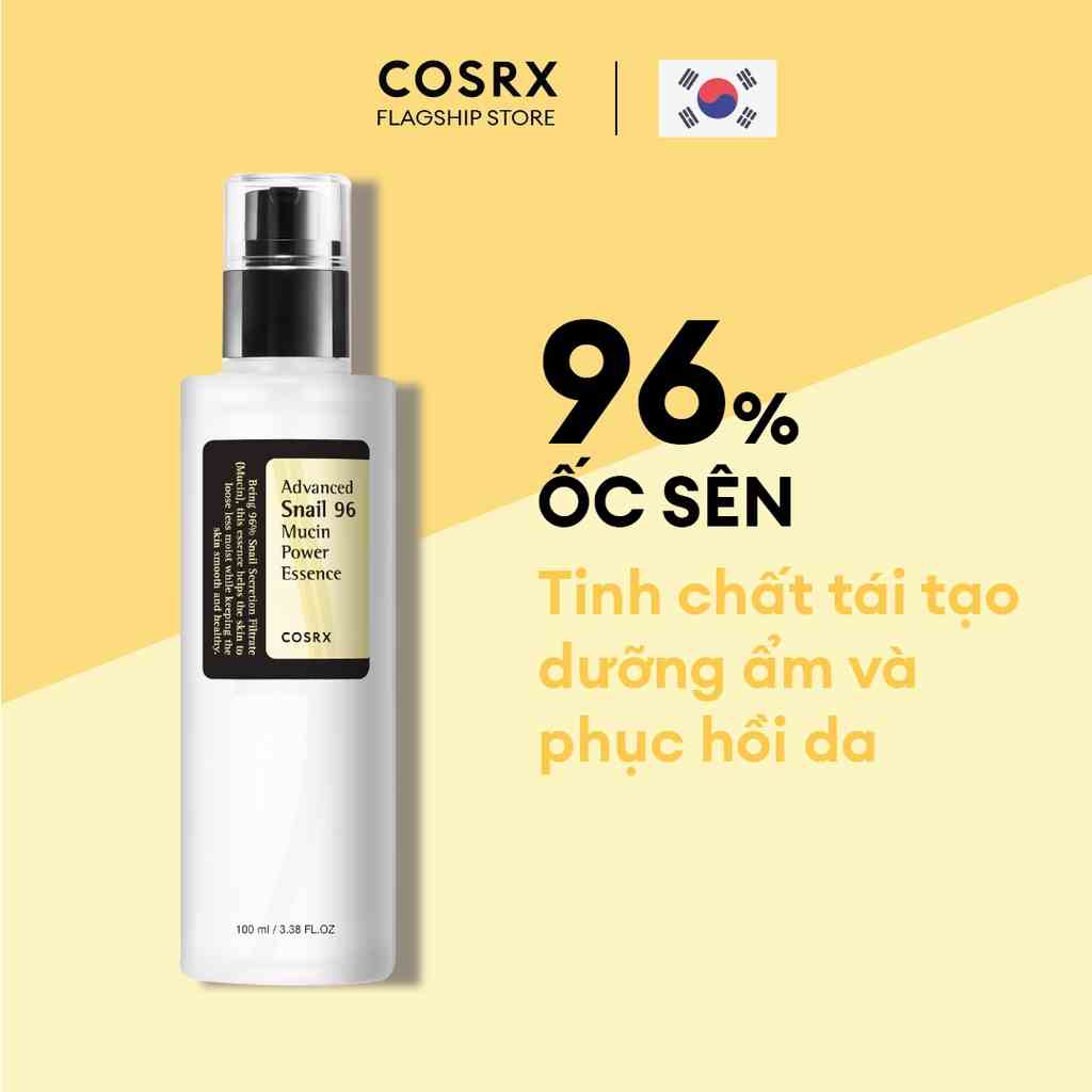 Tinh Chất Dưỡng Ẩm, Tái Tạo Và Phục Hồi Da (96% Ốc Sên) COSRX Advanced Snail 96 Mucin Power Essence 100ml