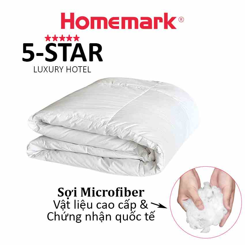 Ruột chăn bông siêu nhẹ Microfiber cao cấp HANVICO by Homemark lông vũ nhân tạo kháng khuẩn 200x220 cm