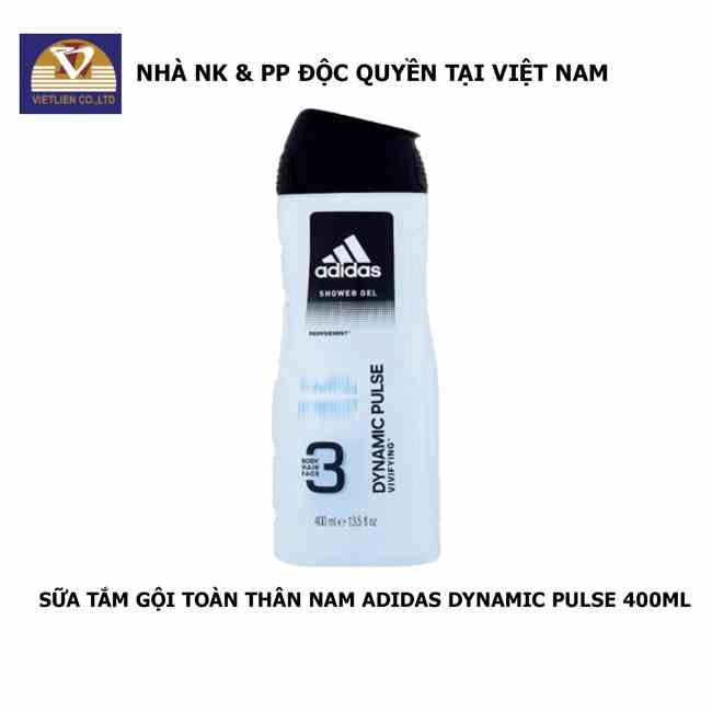 [Mã BMLTB35 giảm đến 35K đơn 99K] Sữa Tắm Gội Toàn Thân Nam Adidas Dynamic Pulse 400ml