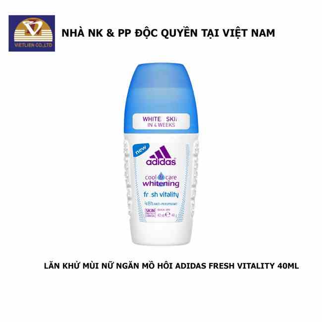 [Mã BMLTB35 giảm đến 35K đơn 99K] Lăn Khử Mùi Nữ Ngăn Mồ Hôi Adidas Fresh Vitality 40ml