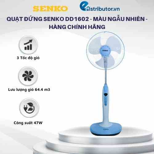 Quạt đứng Senko DD1602 - Màu ngẫu nhiên - hàng chính hãng