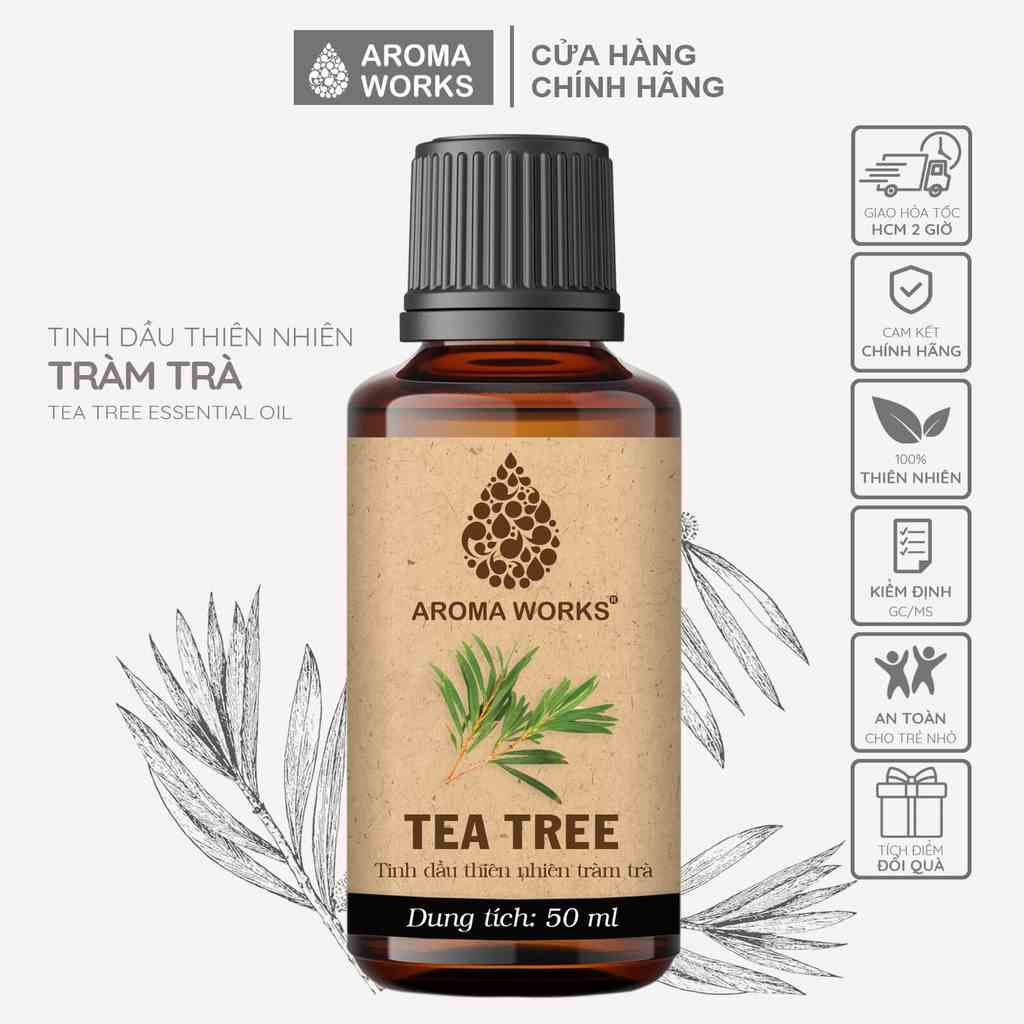 [Mã BMLT35 giảm đến 35K đơn 99K] Tinh Dầu Tràm Trà Aroma Works Xông Phòng, Ngăn Ngừa Mụn, Đuổi Muỗi, Khử Mùi - Tea Tree