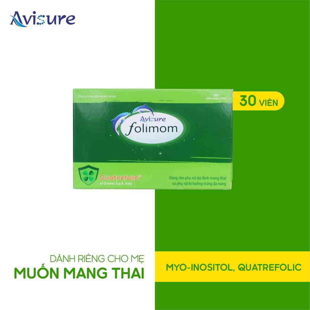 Avisure Folimom 5-MTHF bổ trứng cho phụ nữ chuẩn bị mang thai