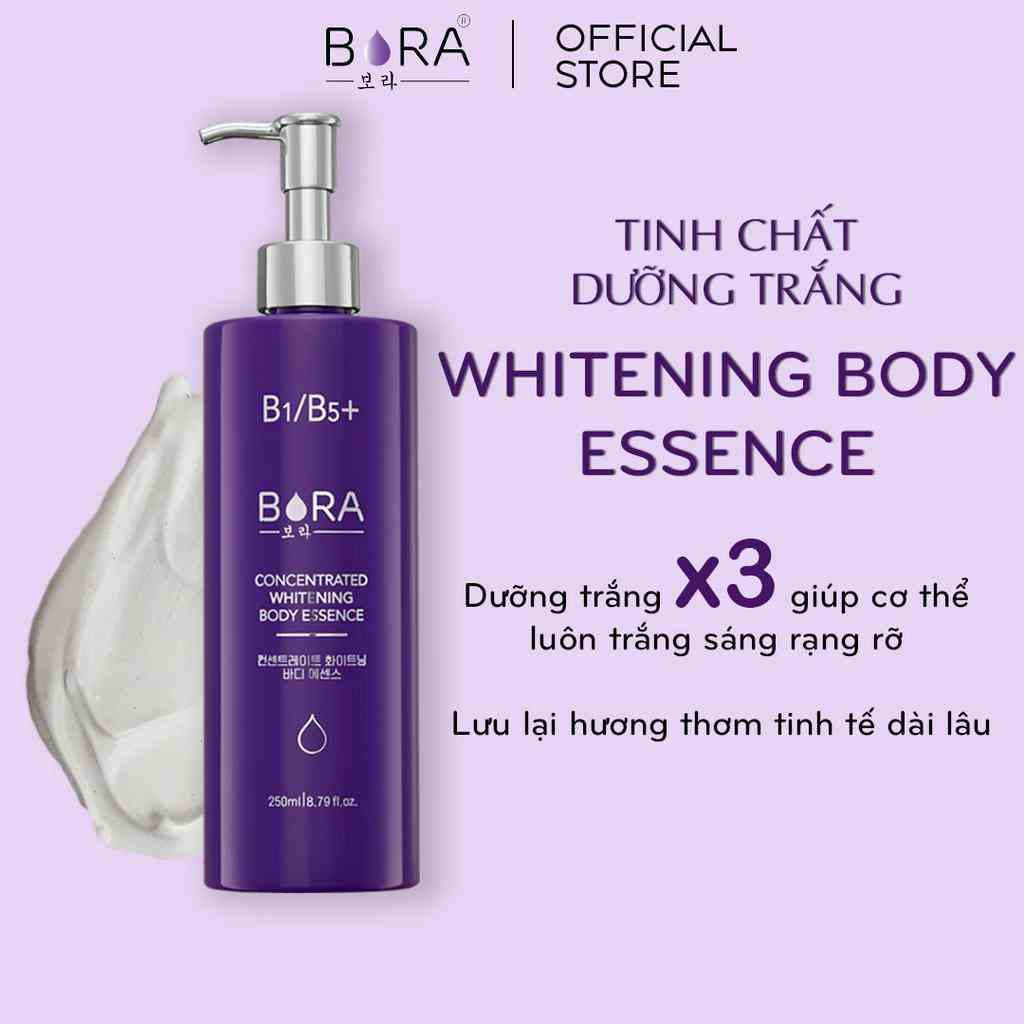 [Mã BMLTB200 giảm đến 100K đơn 499K] Tinh Chất Dưỡng Trắng Da Toàn Thân BORA BODY ESSENCE Tinh Dầu Nước Hoa Chai 250ml